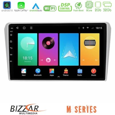 Bizzar M Series 8Core Android16 2+32GB Toyota Avensis T25 02/2003–2008 Navigation Multimedia Tablet 9"