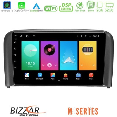 Bizzar M Series 8Core Android16 2+32GB Volvo S80 1998-2006 Navigation Multimedia Tablet 9"