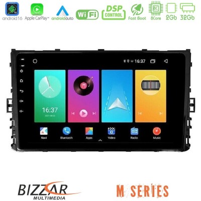 Bizzar M Series 8Core Android16 2+32GB VW MQB 2017- Navigation Multimedia Tablet 9"