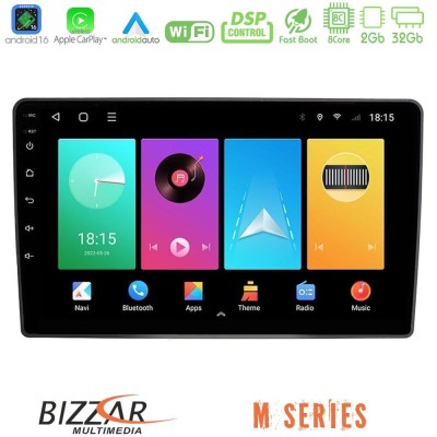 Bizzar M Series 8Core Android16 2+32GB VW Passat Navigation Multimedia Tablet 9"