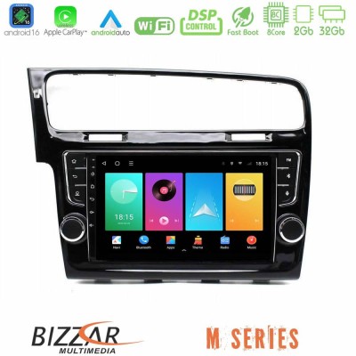 Bizzar M Series 8Core Android16 2+32GB VW GOLF 7 Navigation Multimedia Tablet 9" (OEM Look)