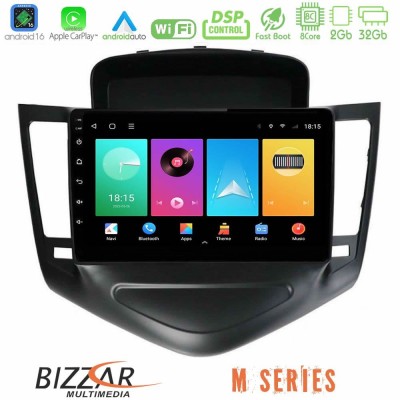 Bizzar M Series 8Core Android16 2+32GB Chevrolet Cruze 2009-2012 Navigation Multimedia Tablet 9" (Μαύρο)