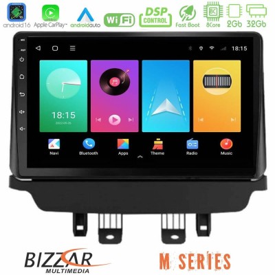 Bizzar M Series 8Core Android16 2+32GB Mazda 2 2014-2021 Navigation Multimedia Tablet 9"