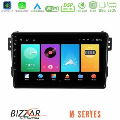Bizzar M Series 8Core Android16 2+32GB Suzuki Splash amp Opel Agila 2008-2014 Navigation Multimedia Tablet 9"