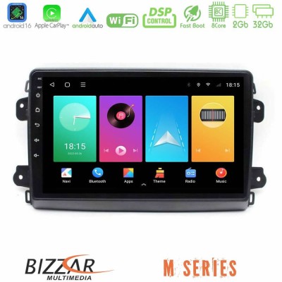 Bizzar M Series 8Core Android16 2+32GB Citroen/Fiat/Opel Navigation Multimedia Tablet 9"