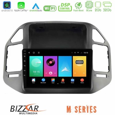 Bizzar M Series 8Core Android16 2+32GB Mitsubishi Pajero 2002-2006 Navigation Multimedia Tablet 9"