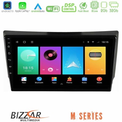 Bizzar M Series 8Core Android16 2+32GB Ssangyong Rexton 2002-2006 Navigation Multimedia Tablet 9"