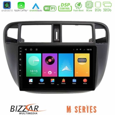 Bizzar M Series 8Core Android16 2+32GB Honda Civic 1995-2001 Navigation Multimedia Tablet 9"