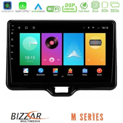 Bizzar M Series 8Core Android16 2+32GB Toyota Yaris Cross RHD 2020- (Low Version) Navigation Multimedia Tablet 9"