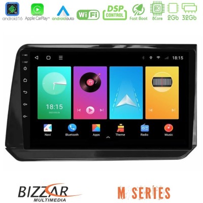 Bizzar M Series 8Core Android16 2+32GB Nissan Note 2021-2026 RHD Navigation Multimedia Tablet 10"