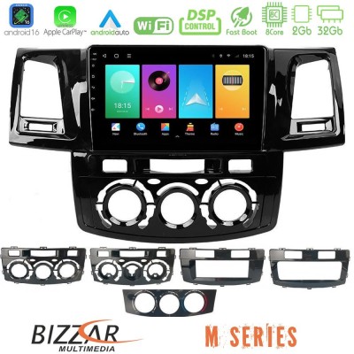 Bizzar M Series 8Core Android16 2+32GB Toyota Hilux 2007-2016 Navigation Multimedia Tablet 9"