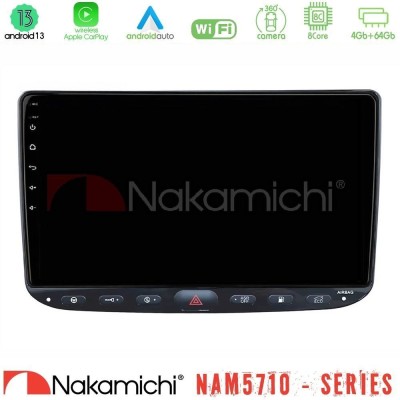 Nakamichi NAM5710 Series 8Core Android13 4+64GB Fiat Punto/ Evo Navigation Multimedia Tablet 9"