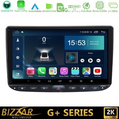 Bizzar G+ Series Fiat Punto/ Evo 8core Android14 6+128GB Navigation Multimedia Tablet 9"