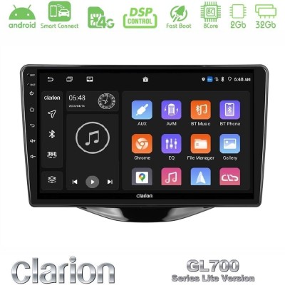 Clarion GL700 Lite Series 8Core Android ClarionOS 2+32GB Toyota Aygo | Citroen C1 | Peugeot 108 Navigation Multimedia Tablet 9" Clarion GL700 Lite Series 8Core Android ClarionOS 2+32GB Toyota Aygo | Citroen C1 | Peugeot 108 Navigation Multimedia Tablet 9"