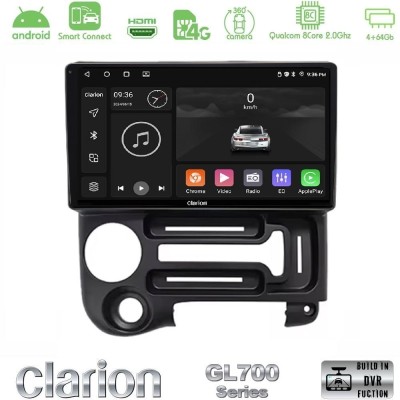 Clarion GL700 Series 8Core Android ClarionOS 4+64GB Hyundai Atos 1997 – 2010 Navigation Multimedia Tablet 9" Με Carplay & Androi