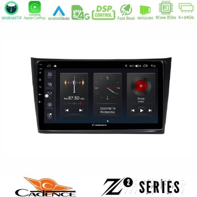 Cadence Z2 Series 8Core Android14 4+64GB Volvo XC90 2006-2014 Navigation Multimedia Tablet 10" Με Carplay & Android Auto Με Carp
