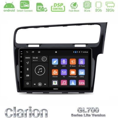 Clarion GL700 Lite Series 8Core Android ClarionOS 2+32GB VW GOLF 7 RHD Navigation Multimedia Tablet 10" Με Carplay & Android Aut