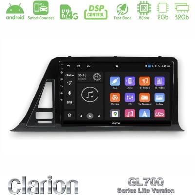 Clarion GL700 Lite Series 8Core Android ClarionOS 2+32GB Toyota CH-R RHD Navigation Multimedia Tablet 9" Με Carplay & Android Au