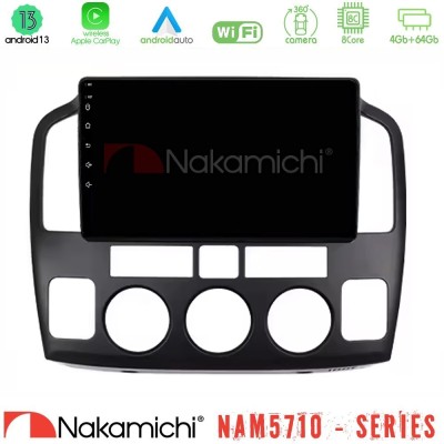 Nakamichi NAM5710 Series 8Core Android13 4+64GB Suzuki Grand Vitara 2003-2005 Navigation Multimedia Tablet 9"