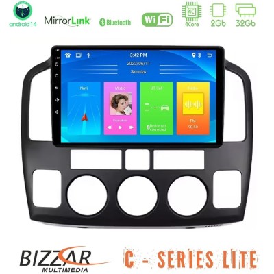 Bizzar C Series Lite 4Core Android14 2+32GB Suzuki Grand Vitara 2003-2005 Navigation Multimedia Tablet 9"