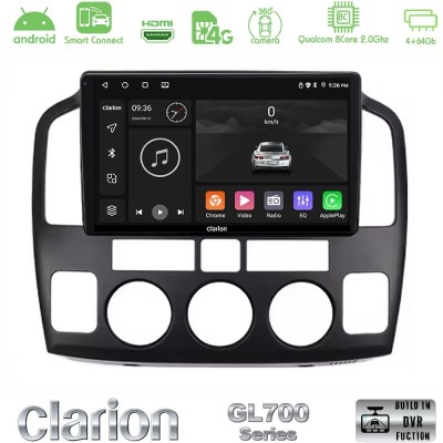 Clarion GL700 Series 8Core Android ClarionOS 4+64GB Suzuki Grand Vitara 2003-2005 Navigation Multimedia Tablet 9" Με Carplay & A