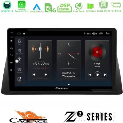 Cadence Z2 Series 8Core Android14 4+64GB Honda WR-V 2024- Navigation Multimedia Tablet 10" Με Carplay & Android Auto Με Carplay 