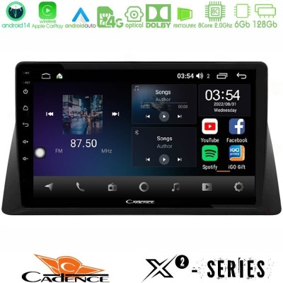 Cadence X2 Series 8Core Android14 6+128GB Honda WR-V 2024- Navigation Multimedia Tablet 10"