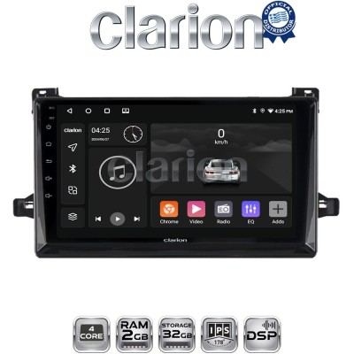 CLARION GL31562 Οθόνη OEM Multimedia Αυτοκινήτου για TOYOTA PRIUS 2016 (CarPlay/AndroidAuto/BT/GPS/WIFI/GPRS)