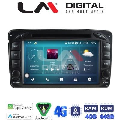 LM Digital - LM Q8171 GPS Οθόνη OEM Multimedia Αυτοκινήτου για MERCEDES C (W203) - CLK (W208) 1999 2003 (CarPlay/AndroidAuto/BT LM Digital - LM Q8171 GPS Οθόνη OEM Multimedia Αυτοκινήτου για MERCEDES C (W203) - CLK (W208) 1999 2003 (CarPlay/AndroidAuto/BT