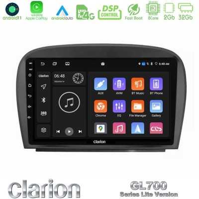 Clarion GL700 Lite Series 8Core Android11 2+32GB Mercedes SL Class 2005-2011 Navigation Multimedia Tablet 9" Με Carplay & Androi