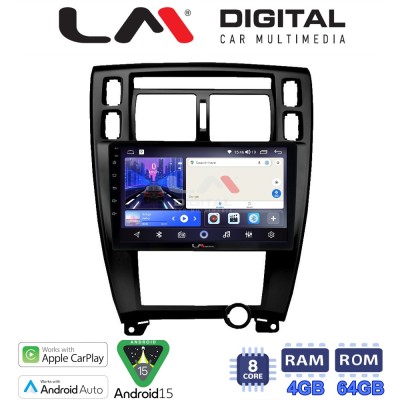 LM Digital - LM ZK8006B GPS Οθόνη OEM Multimedia Αυτοκινήτου για TUCSON 2004 2010 (CarPlay/AndroidAuto/BT/GPS/WIFI)
