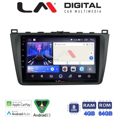 LM Digital - LM ZK8012 GPS Οθόνη OEM Multimedia Αυτοκινήτου για Mazda 6 2008 2012 (CarPlay/AndroidAuto/BT/GPS/WIFI)