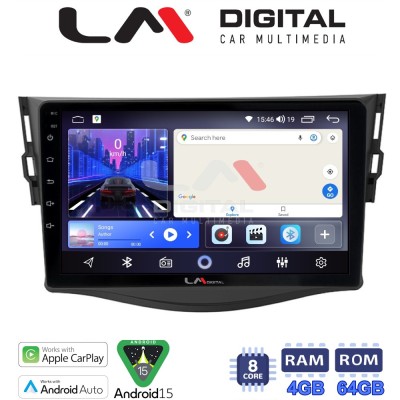 LM Digital - LM ZK8018 GPS Οθόνη OEM Multimedia Αυτοκινήτου για TOYOTA RAV4 2006 2012 (CarPlay/AndroidAuto/BT/GPS/WIFI)