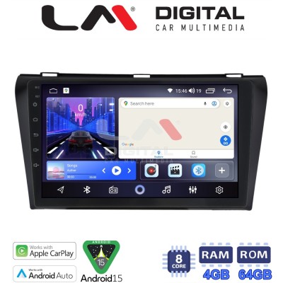 LM Digital - LM ZK8034 GPS Οθόνη OEM Multimedia Αυτοκινήτου για MAZDA 3 20092014 (CarPlay/AndroidAuto/BT/GPS/WIFI)