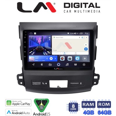 LM Digital - LM ZK8056 GPS Οθόνη OEM Multimedia Αυτοκινήτου για OUTLANDER, C CROSSER,4007 20062012 (CarPlay/AndroidAuto/BT/GPS/W