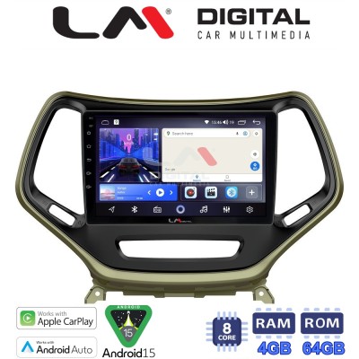 LM Digital - LM ZK8119 GPS Οθόνη OEM Multimedia Αυτοκινήτου για JEEP CHEROKEE 2014 (CarPlay/AndroidAuto/BT/GPS/WIFI)