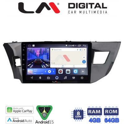 LM Digital - LM ZK8126 GPS Οθόνη OEM Multimedia Αυτοκινήτου για TOYOTA COROLLA 20132016 (CarPlay/AndroidAuto/BT/GPS/WIFI)