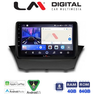 LM Digital - LM ZK8152 GPS Οθόνη OEM Multimedia Αυτοκινήτου για FORD FIESTA 20082017 (CarPlay/AndroidAuto/BT/GPS/WIFI)