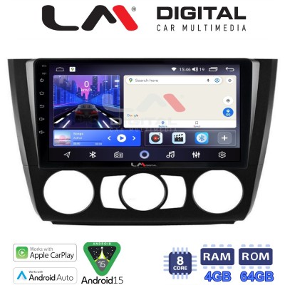 LM Digital - LM ZK8170 GPS Οθόνη OEM Multimedia Αυτοκινήτου για BMW σειρά 1 (E81 - E82 - E87 -E88) (CarPlay/AndroidAuto/BT/GPS/W