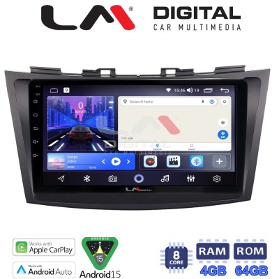 LM Digital - LM ZK8179 GPS Οθόνη OEM Multimedia Αυτοκινήτου για SUZUKI SWIFT 20112016 (CarPlay/AndroidAuto/BT/GPS/WIFI)