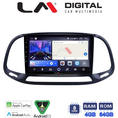 LM Digital - LM ZK8197 GPS Οθόνη OEM Multimedia Αυτοκινήτου για Fiat Doblo - Combo 2015 2018 (CarPlay/AndroidAuto/BT/GPS/WIFI)