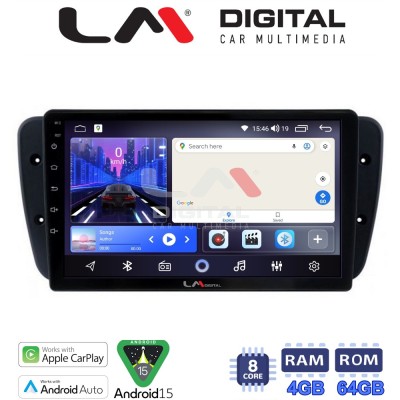 LM Digital - LM ZK8246 GPS Οθόνη OEM Multimedia Αυτοκινήτου για Seat Ibiza 2008 2015 (CarPlay/AndroidAuto/BT/GPS/WIFI)