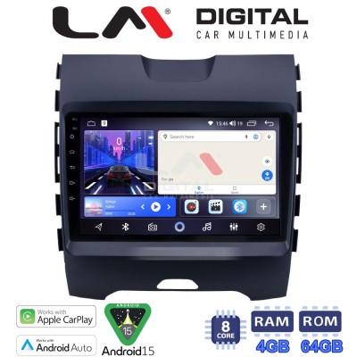 LM Digital - LM ZK8248 GPS Οθόνη OEM Multimedia Αυτοκινήτου για Ford Edge 2016 (CarPlay/AndroidAuto/BT/GPS/WIFI)