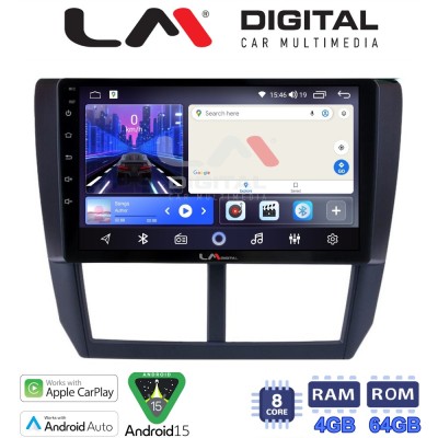 LM Digital - LM ZK8272 GPS Οθόνη OEM Multimedia Αυτοκινήτου για SUBARU IMPREZA-FORESTER 20092012 (CarPlay/AndroidAuto/BT/GPS/WIF