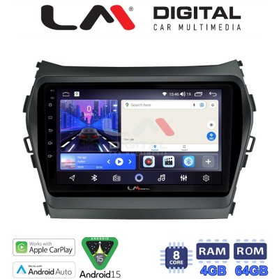 LM Digital - LM ZK8309 GPS Οθόνη OEM Multimedia Αυτοκινήτου για HY SANTA FE 2013 2017 HY IX45 (CarPlay/AndroidAuto/BT/GPS/WIFI)