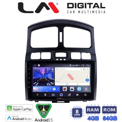 LM Digital - LM ZK8317 GPS Οθόνη OEM Multimedia Αυτοκινήτου για Hyundai Santa Fe 2000 2006 (CarPlay/AndroidAuto/BT/GPS/WIFI)