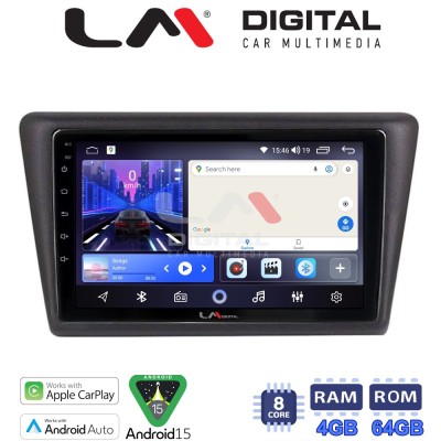 LM Digital - LM ZK8327 GPS Οθόνη OEM Multimedia Αυτοκινήτου για Skoda Rapid Spaceback 2014 (CarPlay/AndroidAuto/BT/GPS/WIFI)