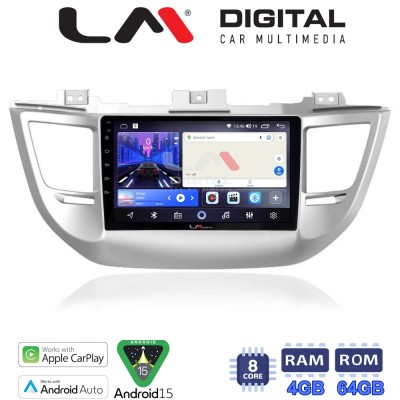 LM Digital - LM ZK8361 GPS Οθόνη OEM Multimedia Αυτοκινήτου για Hyundai Tucson 2015 2019 (CarPlay/AndroidAuto/BT/GPS/WIFI)