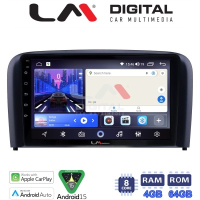 LM Digital - LM ZK8393 GPS Οθόνη OEM Multimedia Αυτοκινήτου για Volvo S80 2004 2006 (CarPlay/AndroidAuto/BT/GPS/WIFI)