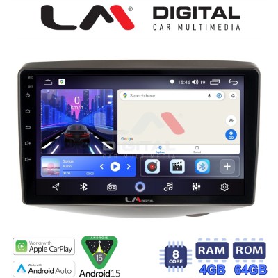LM Digital - LM ZK8402 GPS Οθόνη OEM Multimedia Αυτοκινήτου για Toyota Yaris 1999 2004 (CarPlay/AndroidAuto/BT/GPS/WIFI)
